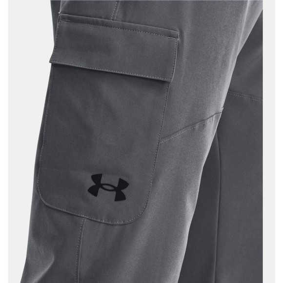 Size L Under Armour Men's UA Stretch Woven Cargo Pants Gray 1380358-012 NEW - Picture 3 of 4